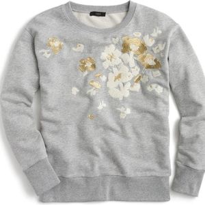 J Crew Floral Sweatshirt